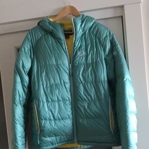Light blue down jacket